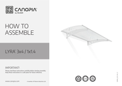 Palram CANOPIA LYRA 3x4 Instrucciones De Montaje