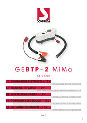 SCOPREGA GEBTP-2 MiMa Manual De Instrucciones