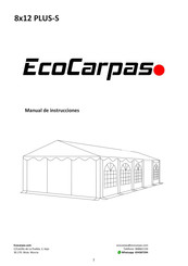 EcoCarpas 8x12 Manual De Instrucciones