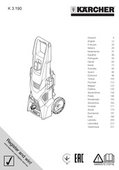 Kärcher K 3.190 Manual De Instrucciones