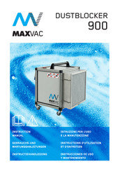 Maxvac dustbloker 900 Instrucciones De Uso Y Mantenimiento