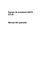 Shenzhen Mindray Bio-Medical Electronics WATO EX-35 Manual Del Operador