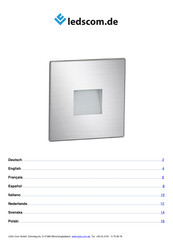 ledscom LC-EL-129-WW Instrucciones De Montaje