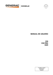 Generac Mobile V20 PRO Manual De Usuario