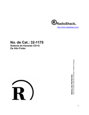 RadioShack De Alto Poder Manual Del Propietário