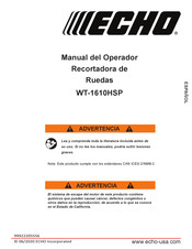 Echo WT-1610HSP Manual Del Operador