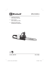 EINHELL GP-LC 36/35 Li Manual De Instrucciones