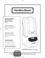 Hamilton Beach Commercial HBH855 Serie Manual De Operación