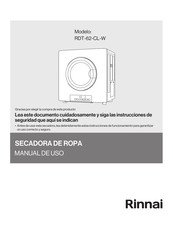 Rinnai RDT-62-CL-W Manual De Uso