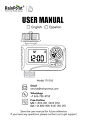 RainPoint ITV105 Manual Del Usuario