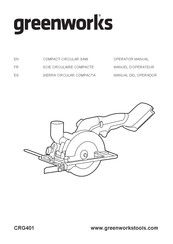 GreenWorks CRG401 Manual Del Operador