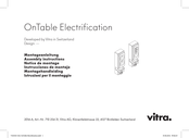 vitra. OnTable Electrification Instrucciones De Montaje