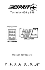 Paradox ESPRIT+ 636 Manual Del Usuario