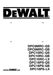 DeWalt DPC10RC-QS Manual De Instrucciones Y Seguridad