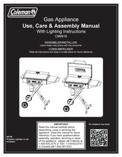 Coleman CM9916 Manual De Uso, Cuidado Y Montaje