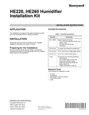 Honeywell HE220 Instrucciones De Instalación