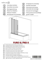 Radaway FURO SL PND II Instrucciones De Ensamblaje