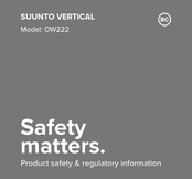 Suunto VERTICAL OW222 Manual Del Usuario