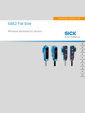 SICK GSE2FS-X 11 Serie Instrucciones De Uso