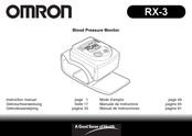 Omron RX-3 Manual De Instrucciones