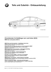 BMW 01 29 0 006 739 Instrucciones De Montaje