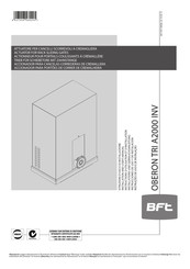BFT OBERON TRI A2000 INV Instrucciones De Uso Y De Instalacion