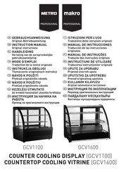 METRO PROFESSIONAL GCV1100 Manual De Instrucciones