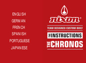 NIXON THE CHRONOS Manual De Instrucciones