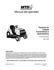 MTD 690 Serie Manual Del Operador