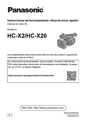 Panasonic HC-X2 Instrucciones De Funcionamiento
