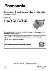 Panasonic HC-X20 Instrucciones De Funcionamiento