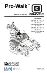 Gravely 988185 Manual Del Operario