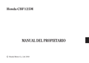 Honda CBF125M 2010 Manual Del Usuario
