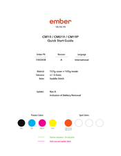 ember CM19 Guia De Inicio Rapido
