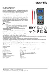 HOGERT HT1E602 Instrucciones De Uso