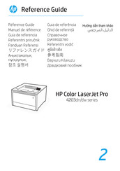 HP Color LaserJet Pro 4203dw Serie Guía De Referencia