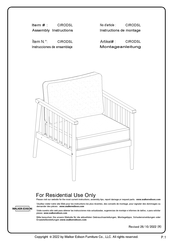 Walker Edison CIRODSL Instructions De Montage