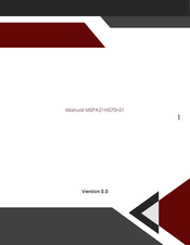 MSPTECH MSPA21H570I-01 Manual