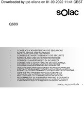 SOLAC Q609 Manual De Instrucciones