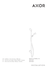 Hansgrohe AXOR One Wallbar Set 48793 Serie Instrucciones De Montaje