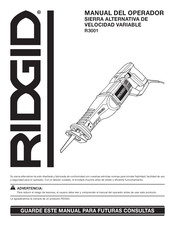 Ridgid R3001 Manual Del Operador