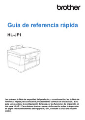 Brother HL-JF1 Guía De Referencia Rápida