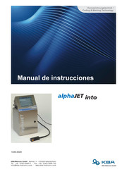 KBA alphaJET into Manual De Instrucciones