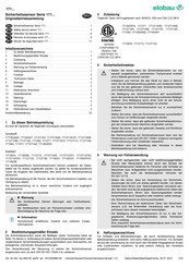 elobau 17127113 Traducción Del Manual Original De Instrucciones