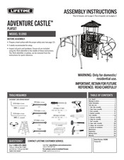 Lifetime ADVENTURE CASTLE 91090 Instrucciones De Montaje