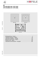 hafele WT 400 Manual De Instrucciones