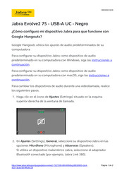 Jabra EVOLVE2 75 Guia De Inicio Rapido