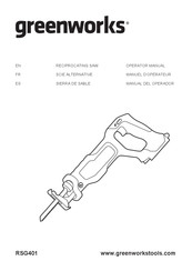 GreenWorks RSG401 Manual Del Operador