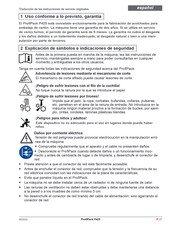 HSM ProfiPack P425 Traducción De Las Instrucciones De Servicio Originales