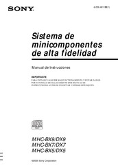 Sony MHC-BX5 Manual De Instrucciones